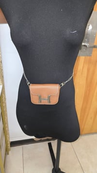 Image 2 of Brown H waist bag or belt bag