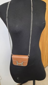 Image 3 of Brown H waist bag or belt bag