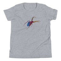 Image 10 of Youth Short Sleeve T-Shirt - Spider Rainbow Glow