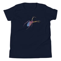 Image 17 of Youth Short Sleeve T-Shirt - Spider Rainbow Glow