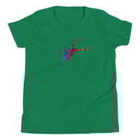 Image 15 of Youth Short Sleeve T-Shirt - Spider Rainbow Glow
