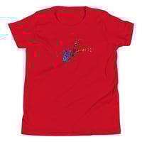Image 18 of Youth Short Sleeve T-Shirt - Spider Rainbow Glow