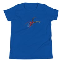 Image 19 of Youth Short Sleeve T-Shirt - Spider Rainbow Glow