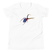 Image 20 of Youth Short Sleeve T-Shirt - Spider Rainbow Glow