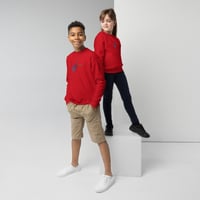 Image 2 of Youth Sweatshirt - Spider Rainbow Glow