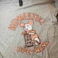 Image 3 of MIDWESTIKI 100% Cotton Men's Cut T-Shirt HEATHER GRAY