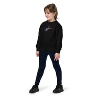 Image 6 of Youth Sweatshirt - Spider Rainbow Glow