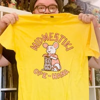 Image 2 of MIDWESTIKI 100% Cotton Men's Cut T-Shirt DAISY YELLOW