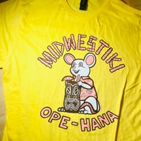 Image 3 of MIDWESTIKI 100% Cotton Men's Cut T-Shirt DAISY YELLOW