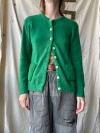 Image 1 of Kelly Green Knit Cardigan 