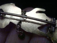 Image 4 of VICTORIAN 15ct HAND PEARL ROSE CUT DIAMOND BROOCH