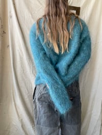 Image 3 of Fuzzy Mohair Cardigan 