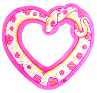 Image 1 of Heart Snake Sticker