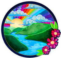 Valley Sun Circular Print