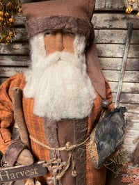 Image 2 of #1.... Olde Harvest Santa ~ Crow ~ Broom ~