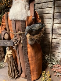 Image 3 of #1.... Olde Harvest Santa ~ Crow ~ Broom ~