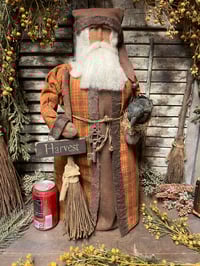 Image 4 of #1.... Olde Harvest Santa ~ Crow ~ Broom ~