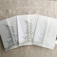 Image 7 of Marianne's bouquet floral printed vellum wraps for 5x7 inches card PACK of 10