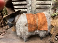 Image 2 of #2...Olde "Brooms 4 Sale" ~Sheep Cart ~ Witch~ Sign Included ~