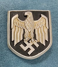 Image 1 of WW2 (Nazi Germany) Heer (Army) Tropical Pith Helmet Eagle Shield