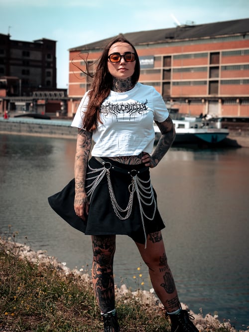 Image of LOGO CROPTOP WHITE