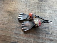 Image 2 of Earthy Red earrings. n7