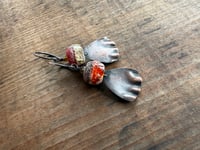 Image 5 of Earthy Red earrings. n7