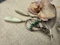 Image 11 of Verde collection -Imperial Jasper and Chrysoprase brass earrings . n137