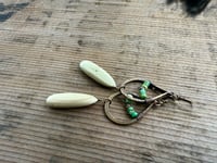 Image 12 of Verde collection -Imperial Jasper and Chrysoprase brass earrings . n137