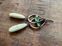 Image 18 of Verde collection -Imperial Jasper and Chrysoprase brass earrings . n137