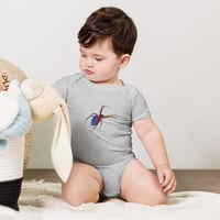 Image 2 of Baby Onesie - Spider Rainbow Glow
