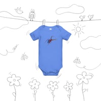 Image 11 of Baby Onesie - Spider Rainbow Glow