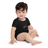 Image 3 of Baby Onesie - Spider Rainbow Glow