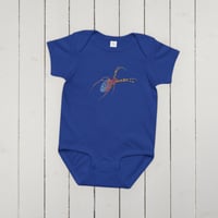 Image 1 of Baby Jersey Onesie - Spider Rainbow Glow