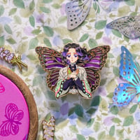 Image 3 of Crying Butterfly enamel pin