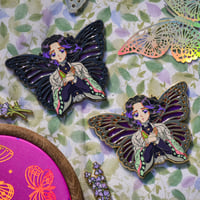 Image 2 of Crying Butterfly enamel pin