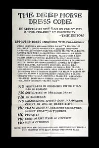 Image 3 of DEEP HORSE TEXTS- Dress Code poster