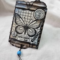 Image 2 of 🦋Wings of Record | Red Rubber Butterfly Stamp Sheet for Journals + Mixed Media (6 Stamps)