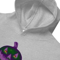 Image 7 of Youth Hoodie - Jack O Lantern Retro Purple Glow