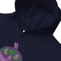 Image 9 of Youth Hoodie - Jack O Lantern Retro Purple Glow