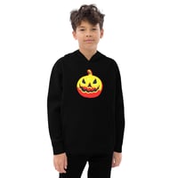 Image 3 of Youth Hoodie - Jack O Lantern Vintage Red-Yellow