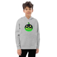 Image 3 of Youth Hoodie - Jack O Lantern Vintage Green-Black