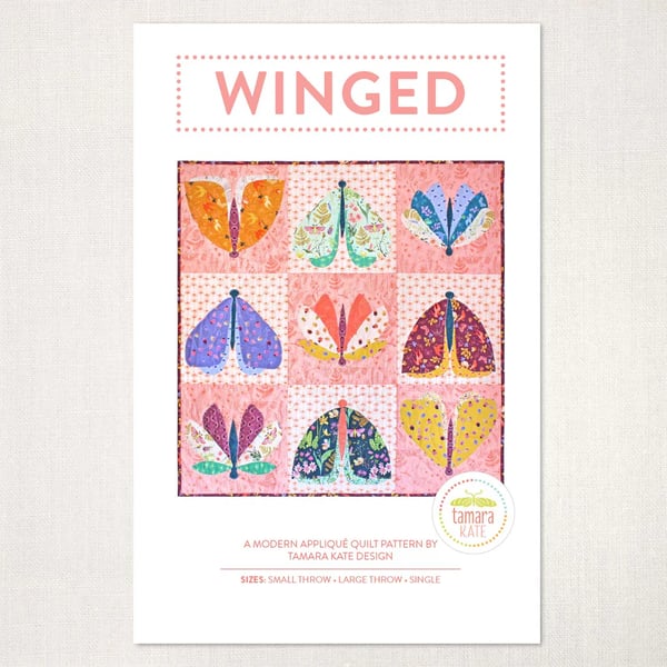 Image of Winged FPP Pattern by Wondergarden & Tamara Kate