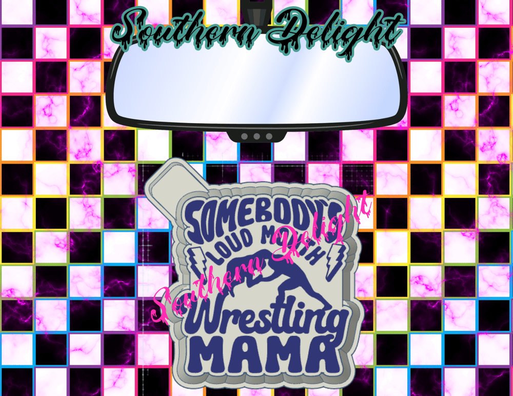 Image of Somebody's loud mouth wrestling mama freshie mold