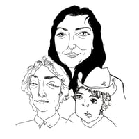 Image 1 of Composed Half-blind Portrait