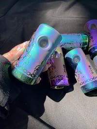 Image 6 of 50% OFF SALE!! Small Imperfection Colorful Frosted Glass Pipe