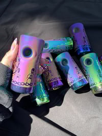 Image 1 of 50% OFF SALE!! Small Imperfection Colorful Frosted Glass Pipe