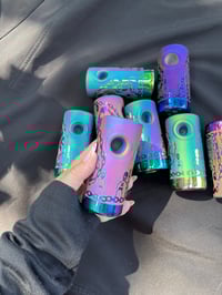 Image 3 of 50% OFF SALE!! Small Imperfection Colorful Frosted Glass Pipe