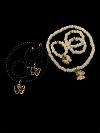 Image 3 of Butterfly Bracelet with Beaded Bracelet Rings