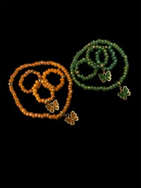 Image 4 of Butterfly Bracelet with Beaded Bracelet Rings